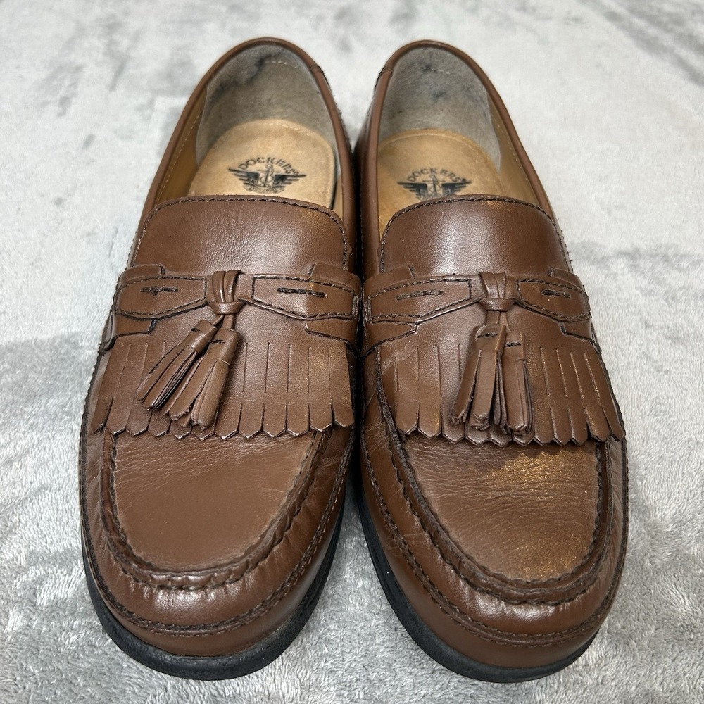 Dockers Mens Sinclair Leather  Tassel Slip-on Comfort Loafer Shoe Size 10 M